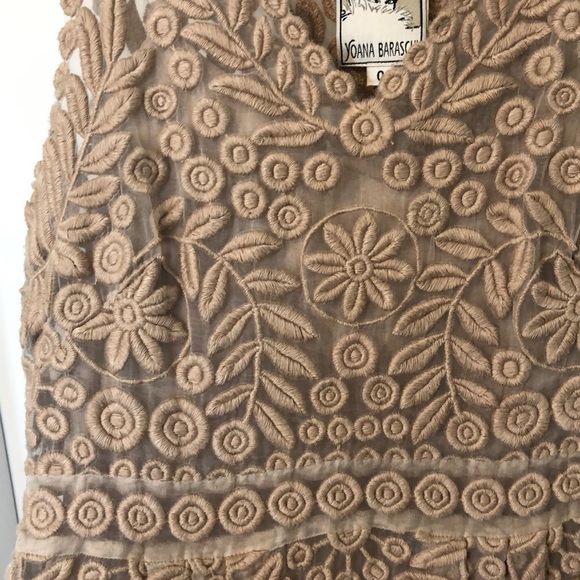 Yoana Baraschi blush Lace dress Sz 0 EUC - Picture 2 of 5